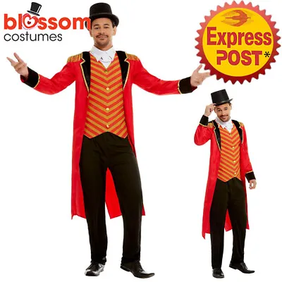 CA1138 Ringmaster The Greatest Show Man Circus Lion Tamer Halloween Mens Costume • £43.60