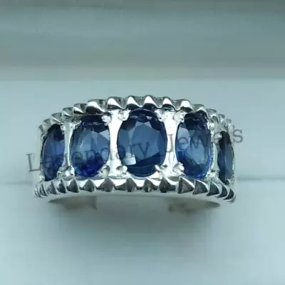 Natural Sapphire Gemstone Ring For Men's With 925 Sterling Silver Men's Jewelry • $68