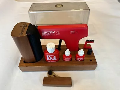 Vintage Zerostat Discwasher D4 Vinyl Record Cleaner Set In Wood Case  • $150