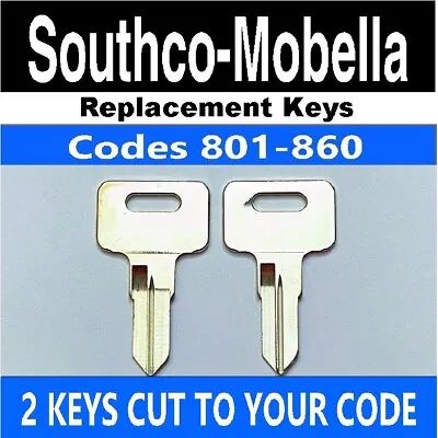 Southco Mobella Boat Cabin Entry Door Lock Key 2 Keys Cut To Codes 801-860 • $13.49