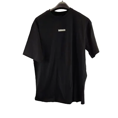 Beck & Hersey Mens Mason T-shirt Black Crew Neck Short Sleeve Size Large • £10.99