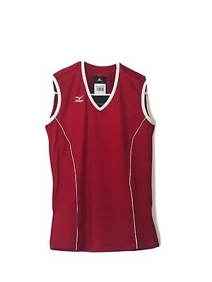 Mizuno Women's Sleeveless Volleyball Shirt Color Red And White Size XS New • $18