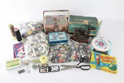 £10 • Buy Job Lot Of Assorted HABERDASHERY Inc Boxed Morphy Richards Iron Etc