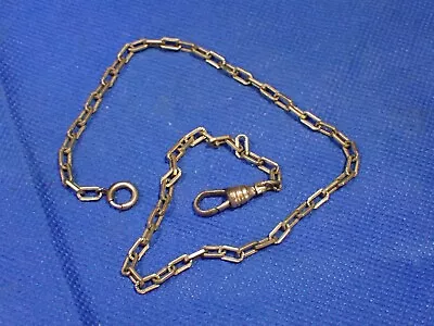 Vintage Unbranded 12 K GF Pocket Watch Chain Square Links 13 1/2  • $45