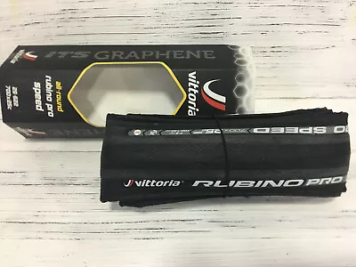 Vittoria Rubino Pro Speed 700x25C 25-622 Bike Tire (Single Tire) Full Black • $45