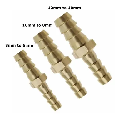 £4.74 • Buy 2Pcs Reducer Adapter For Air Water Fuel Gas Pipe 8mm-6mm 10mm-8mm 12mm-10mm