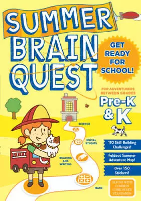 Summer Brain Quest: Between Grades Pre-K & K - Paperback - GOOD • $3.78