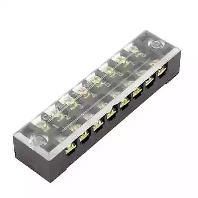 Dual Rows 8 Position 600V 15A Cable Barrier Terminal Strip TB-1508L - 10-Pack • $14.99