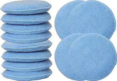 10PCS Car Wash Sponge Wax Microfiber Applicator Pads Microfiber Wax Applicator • $15.84