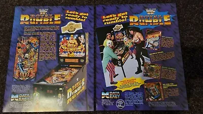 1x WWF Royal Rumble - Data East - ORIGINAL NOS Promotional Pinball Flyer • $6.43