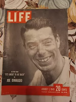 LIFE Magazine 1949 Joe DiMaggio New York Yankees Baseball-Jackie Robinson • $17.50