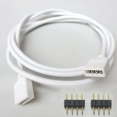 4Pin Extension Wire Connector Cable Cord For RGB SMD 5050 3528 LED Strip Lights • $5.57