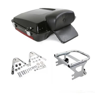 $455.74 • Buy Razor Tour Pack+Two-Up Mounting Rack+Docking Hardware For Harley Touring 97-08