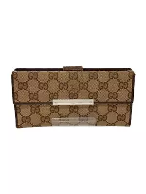 Gucci Long Wallet Gg Crystal/Canvas/Brw/Whole Pattern/Women's DF321 • $140