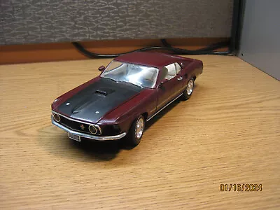 1/18    1969  Mustang  Mach-1  Fastback  In  Maroon   By Ertl  No Box • $42