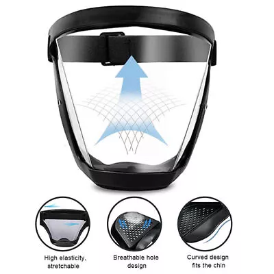 Full Face Super Protective Mask Anti-Fog Shield Safety Transparent Head Cover US • $7.79