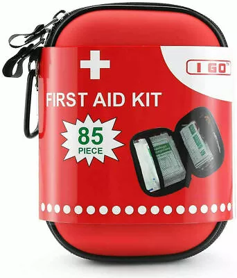 85 Piece Compact First Aid Kit - Hard Shell Case For Hiking Camping Car Home • $17.99