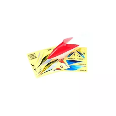 MCPX012-R Un-Painted Canopy (Type B) W/tail Fin Sticker Red • $13.99