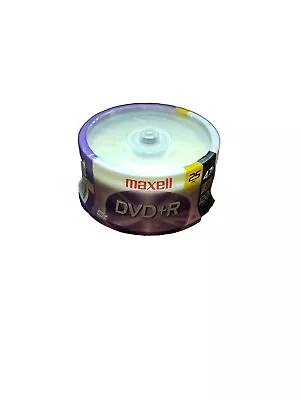 Maxell DVD+R Discs 4.7GB 8x Spindle Silver 25 Pack Blank DVD R -  • $10