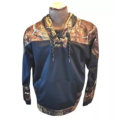 Gamehide Men's Black/Brown Camouflage Pullover Hoodie - L 24×28  • $29.93