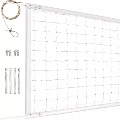 Professional Volleyball Net Outdoor Heavy Duty Upgraded Weather 32x3FT Net Only • $27.99