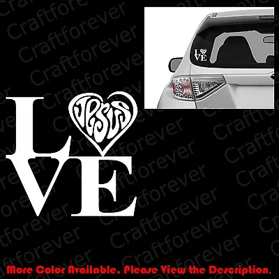 Love HEART Jesus Christian Car Window/Laptop Die Cut Vinyl Decal Monogram JS014 • $2.99