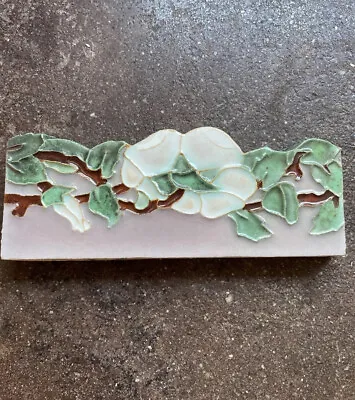 Malibu Floral Tile 1 Antique Clay Tile California Edge Tile Contour Lavender • $20