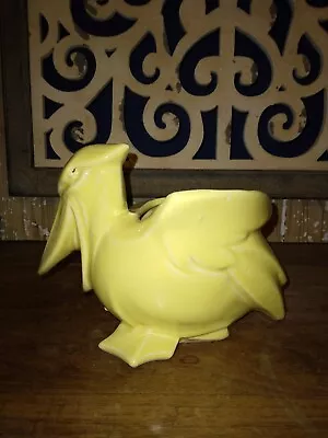 VTG Nelson McCoy Pottery Pelican Planter Yellow • $34.95