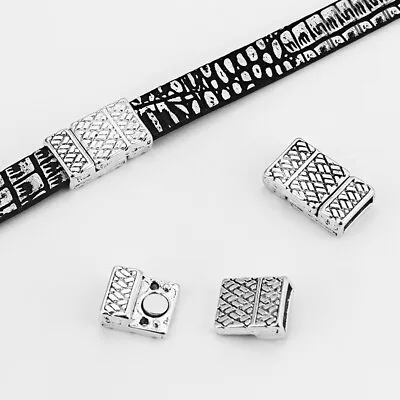 5Sets Carve Geometric Magnetic Clasp For Up To Flat Leather Bracelet Findings • $7.99