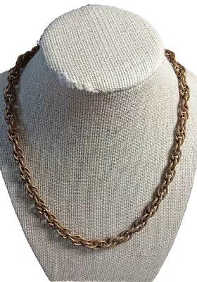 Copper Necklace Rope Chain Vintage 18” 47.7g Imperfect Jewelry Healing Solid  • $16.49