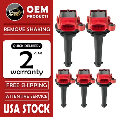 5 Ignition Coil Pack For Volvo S60 S70 S80 C70 XC70 V70 T5 2.3L 2.4L 2.5L UF341 • $51