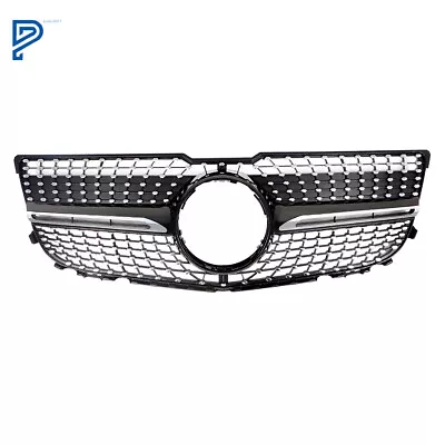 Chrome Diamond Front Grille Fit ForMercedes-Benz 2013-2015 GLK X204 Black • $57.84