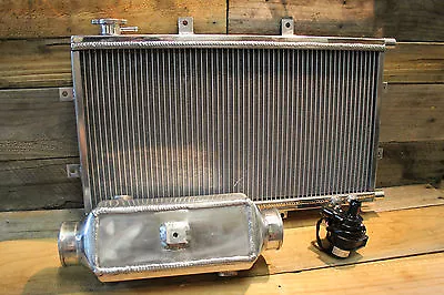 Aluminium Water To Air Intercooler Kit Square Barrel Series • $600