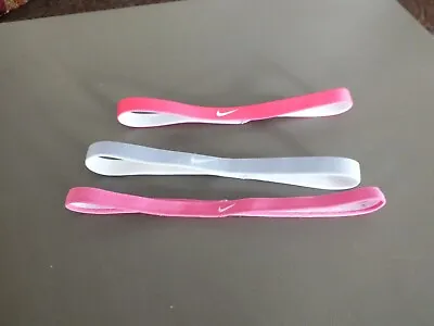 Beautiful Hair Jewelry Headband NIKE Set 3 Sport Bands 1/2 X 16 & 3/8x17  NICE • $14.95