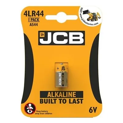 1 X JCB 4LR44 6V Alkaline Battery  476A A544 PX28A Long Expiry • £3.29