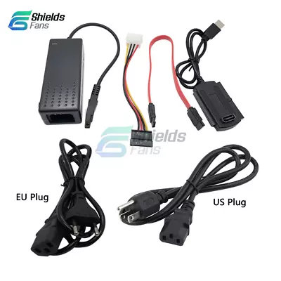 SATA PATA IDE To USB2.0 Converter Power Adapter Cable For 2.5/3.5Inch Hard Drive • $19.83