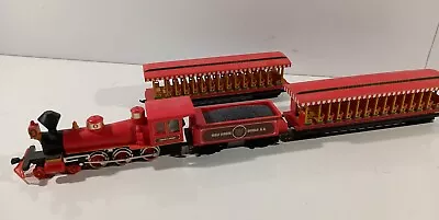 Walt Disney World Land HO Train Set Railroad Steam Locomotive 2 Excursion Cars • $325