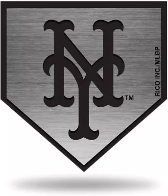 New York Mets Auto Emblem Decal Premium Solid Metal Antique Nickel Design... • $16.79