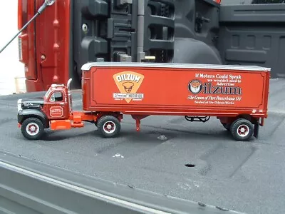 Huge Oilzum Motor Oil 14 Inch Long Custom B Mack Freight Truck First Gear Metal • $65