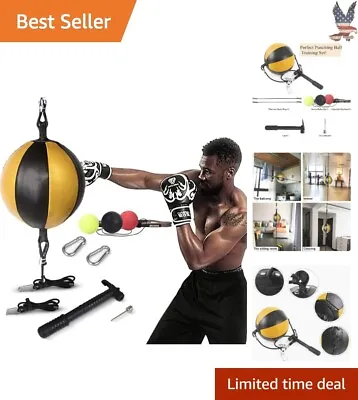 Heavy-Duty Punching Bag - Develop Reflexes & Stamina - Complete With Accessories • $33.24
