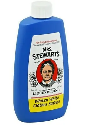 Mrs. Stewart's CONCENTRATED LIQUID BLUING Laundry Whites WHITENER Stewart Blue • $17.39