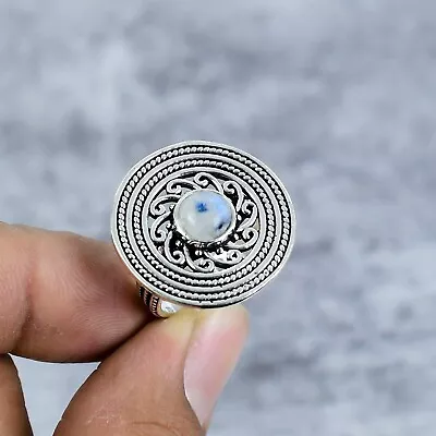 Rainbow Moonstone Gemstone 925 Sterling Silver Unique Ring Jewelry All Size • $11.99