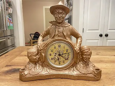 Vintage Will Rogers  HUMORIST  Radio Star Movie Actor Cowboy Mantel Clock - USA • $209.95