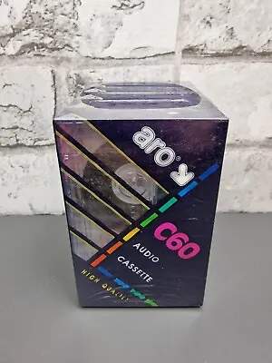 Aro C-60 - 60 Minutes Blank Recordable Audio Cassette Tape X 5- NEW SEALED  Rare • £23.95