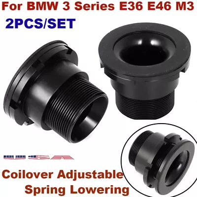 For BMW 3 Series Coilover Adjustable Spring Perches Rear Lowering Kit E36 E46 M3 • $88.99