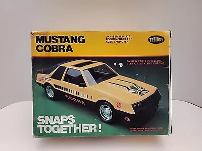 Testors - Ford Mustang Cobra - Model Kit #923 - NOT COMPLETE  • $39.99