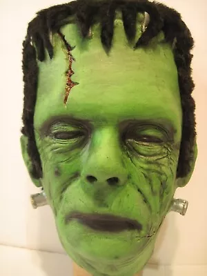 #2 Mean Green Glenn Strange Frankenstein Monster Latex Mask Blacklight GLOWS • $129.99
