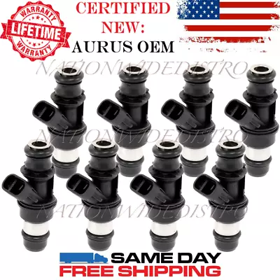 8x OEM NEW AURUS Fuel Injectors For 2000 GMC Sierra Chevrolet Silverado 2500 6.0 • $141.99