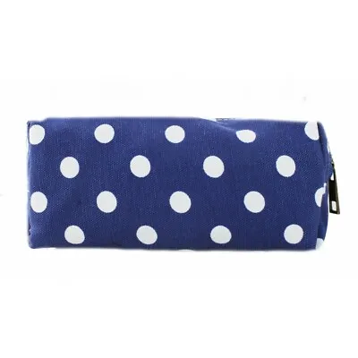 £2.99 • Buy The Olive House® Polka Dot Canvas Pencil Case Blue Spotty Dotty