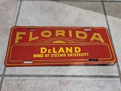 Vintage Deland Florida License Plate Booster Tag Stetson University College  • $150